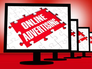 Online Advertising On Monitors Showing Marketing Strategies - - WoW Network
